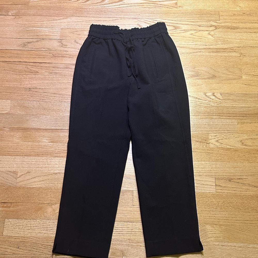 J. Crew Women's Black Trousers with Drawstring